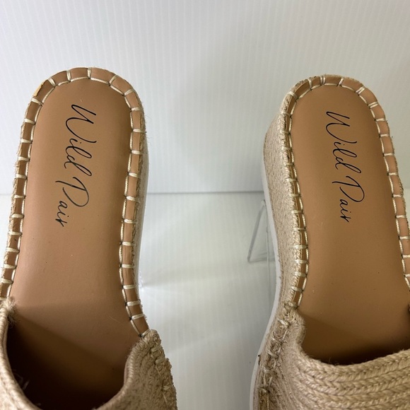 🤩”Wild Pair” Shermer Slide Espadrille Platform Sandals Beige w/White Soles” - Picture 3 of 16